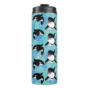 Orca Killer Whale Thermal Tumbler