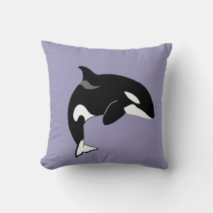 Orca Killer Whale  Throw Pillow