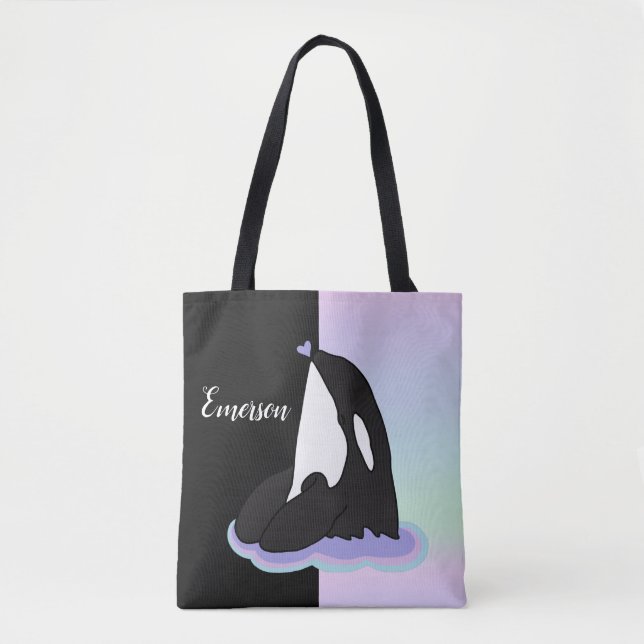 Orca Killer Whale Tote Bag (Front)