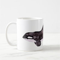 Orca Killer Whale watercolor Mug