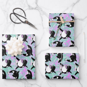 Orca Killer Whale Wrapping Paper Sheets