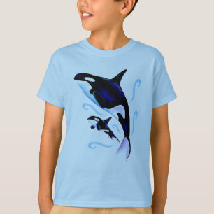 Orca Mom and Baby T-Shirt