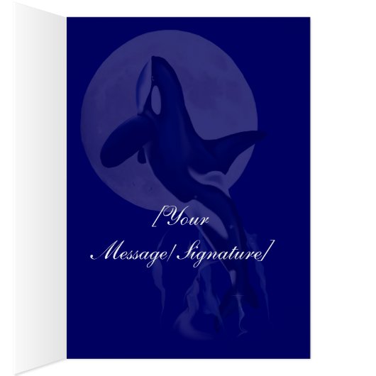 Orca Moon Card (Inside (Right))