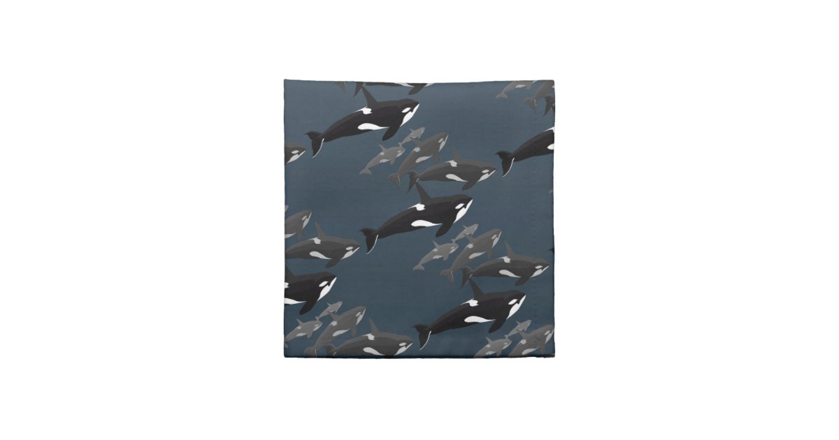 Orca Napkins Killer Whale Napkins Whale Art Decor Zazzle