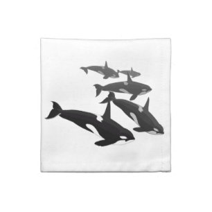 Orca Napkins Personalized Killer Whale Napkins