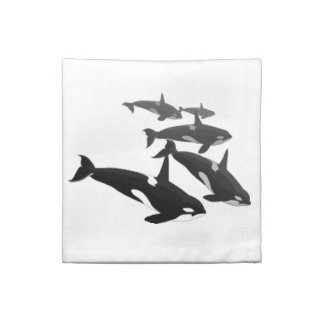Orca Napkins Personalized Killer Whale Napkins