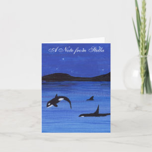 Orca Note Card