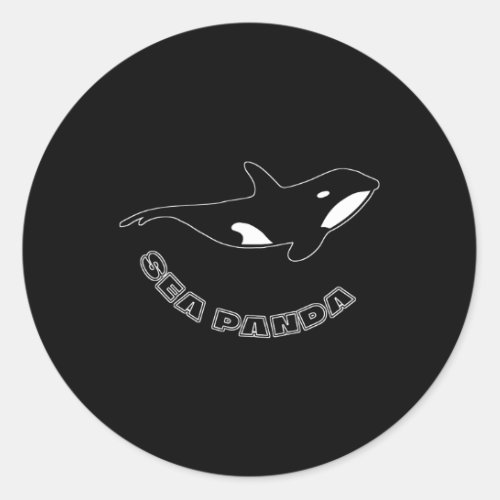 Orca Or Er Whales Are Now Called Sea Panda Due To  Classic Round Sticker