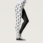 Orca Or Killer Whale Riding A Penny Farthing Bike Leggings at Zazzle