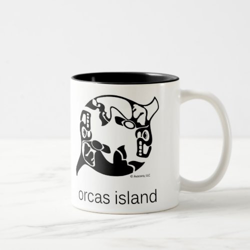 Orca _ Orcas Island _ Tao Yin Yang _ Killer Whale Two_Tone Coffee Mug