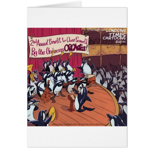Orca Orchestra Funny Cards (Front)