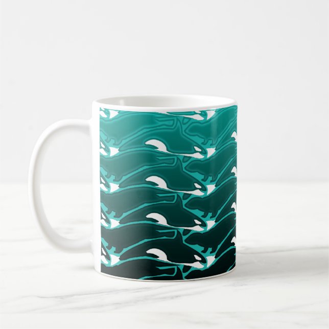 Orca Otter Spirit Coffee Mug (Left)