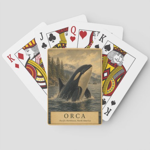 Orca Pacific Northwest VINTAGE Poker Cards