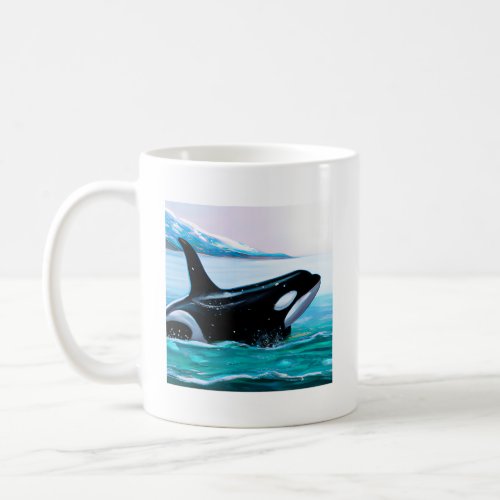 Orca  Painting  Coffee Mug