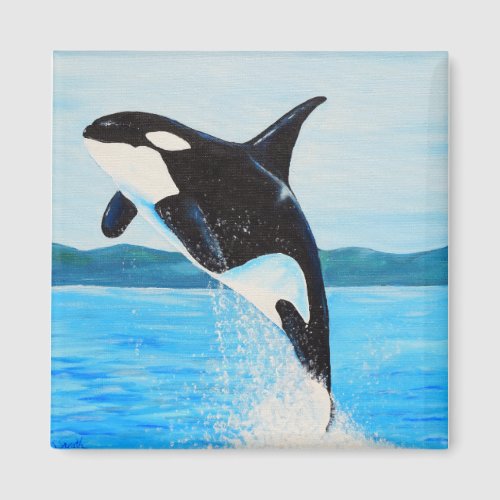 Orca Painting Magnet