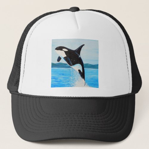 Orca Painting Trucker Hat