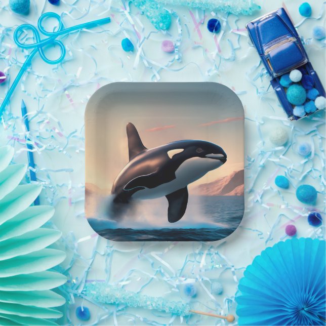 Orca Paper Plates (Party)