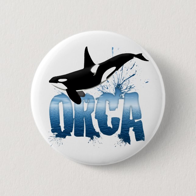ORCA PINBACK BUTTON (Front)