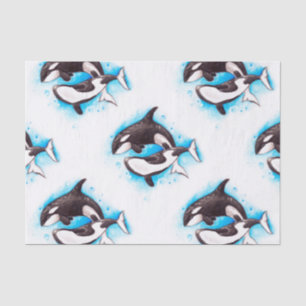 orca play tissue paper