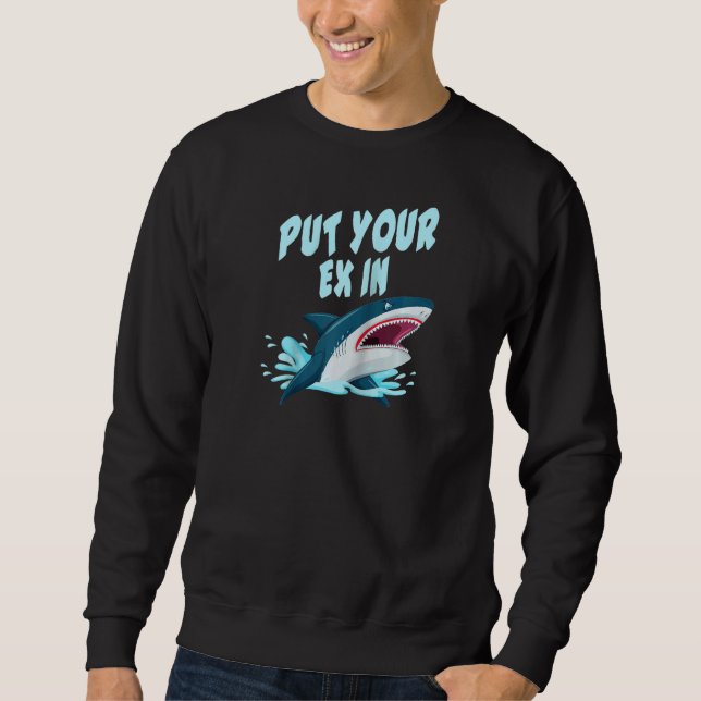 orca plush shark shark women shark mouth Raglan Ba Sweatshirt (Front)