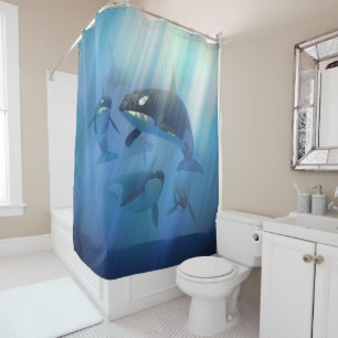 Orca Pod Shower Curtain