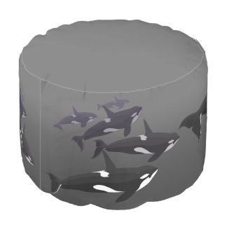 Orca Pouf Killer Whale Pillow Ottoman