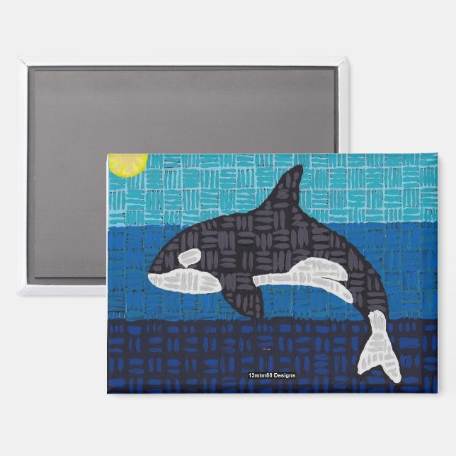 Orca (rectangle) - Magnet (Front/Back)