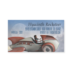 Orca Retro Rocket Business Cards