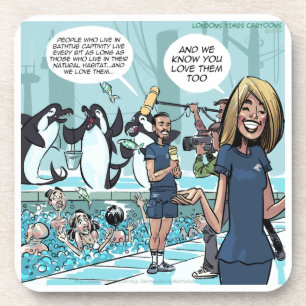 Orca Revenge by Rick London Funny Coaster