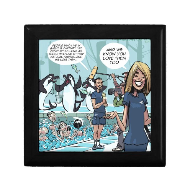 Orca Revenge by Rick London Funny Keepsake Box (Front)
