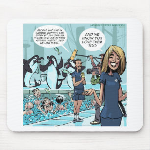 Orca Revenge by Rick London Funny Mouse Pad