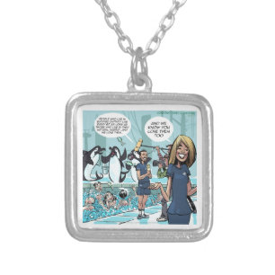 Orca Revenge by Rick London Funny Silver Plated Necklace