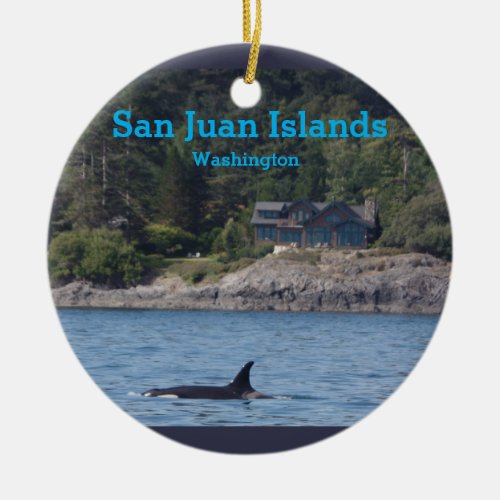 Orca San Juan Islands Washington State Ornament