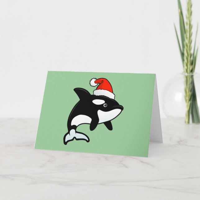 Orca Santa Holiday Card (Front)