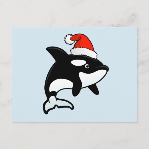 Orca Santa Holiday Postcard