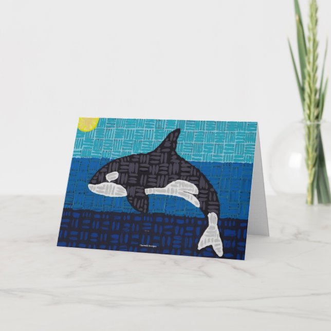 Orca (single) - Greeting Card (Front)