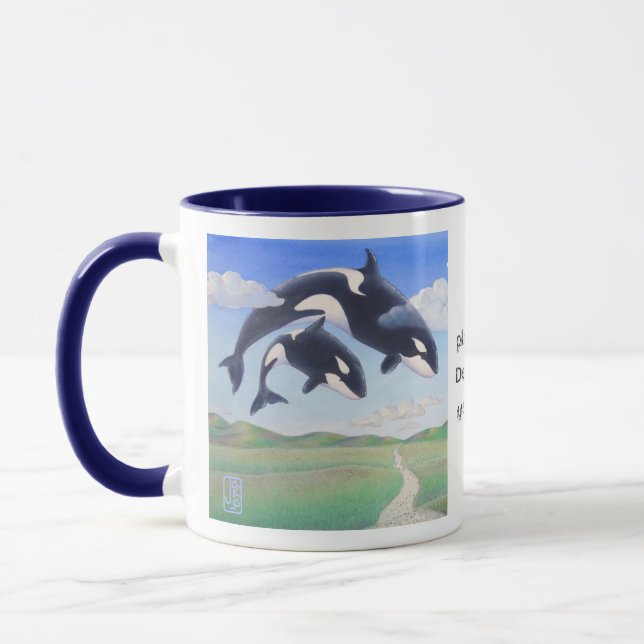 Orca Spirits “This is my planet, too" Mug (Left)