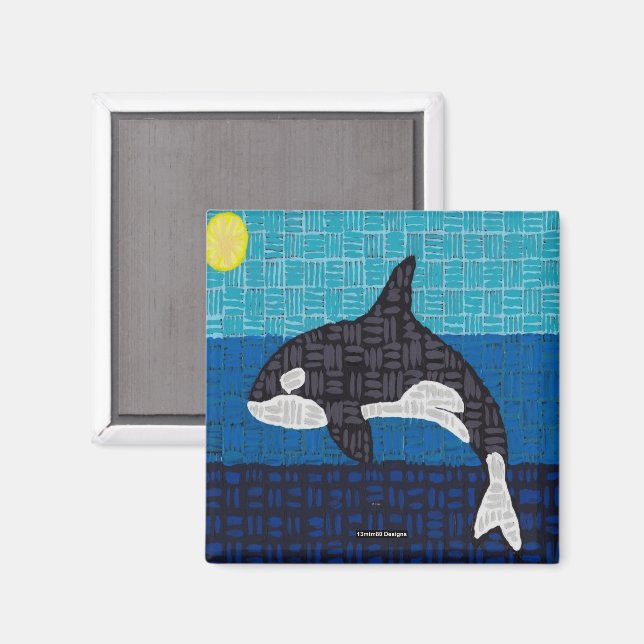 Orca (square) - Magnet (Front/Back)