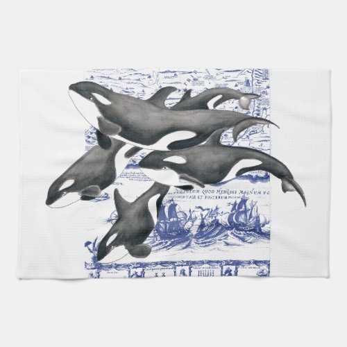 Orca Vintage Map II Towel