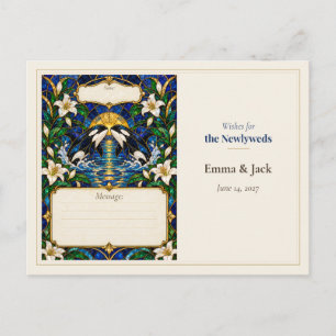 Orca Wedding Guest Book Wishes Postcard