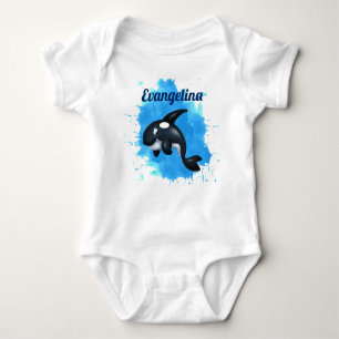Orca Whale Baby Bodysuit