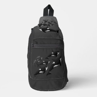 Orca Whale Bag  Killer Whale Art Crossbody Bag