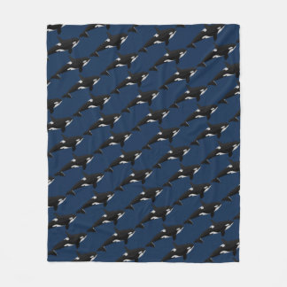 Orca Whale Blanket Killer Whale Fleece Blankets