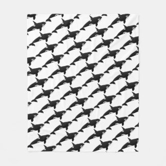 Orca Whale Blanket Killer Whale Fleece Blankets