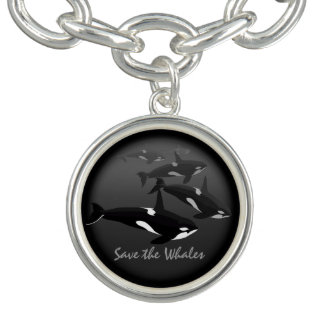 Orca Whale Bracelet Killer Whale Art Jewelry