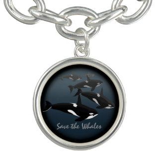 Orca Whale Bracelet Killer Whale Art Jewelry
