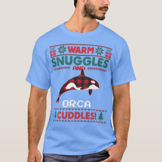 Orca Whale Christmas Pajama Shirt Ugly Christmas S