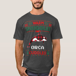Orca Whale Christmas Pajama Ugly Christmas Sweate T-Shirt