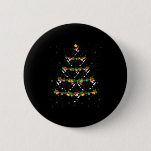 Orca Whale Christmas Tree Lights Santa Funny Sea A Button