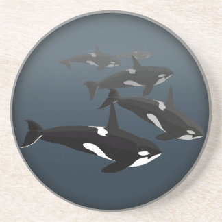 Orca Whale Coasters Killer Whale Art Drink Coaster